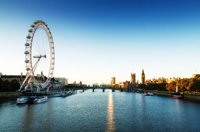 View of The London Eye and The River Thames