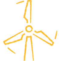 Turbine icon yellow