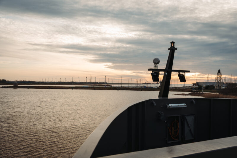 Stern Boat Windfarm Netherlands